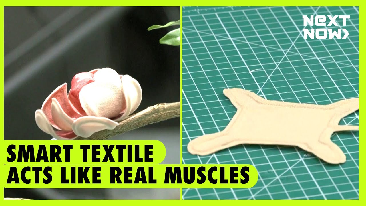 Smart textile acts like biological muscle, similar to Spider-Man suit